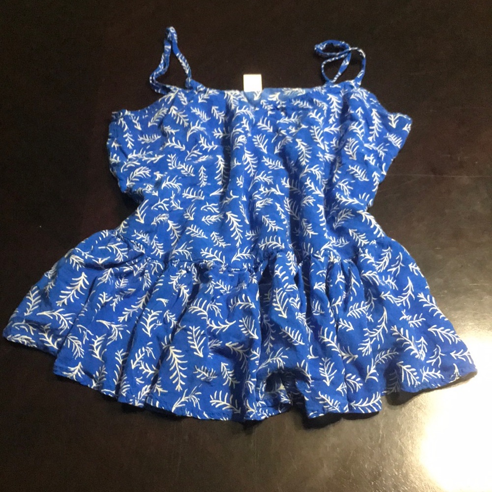 Old Navy blue spaghetti strap flow-y top